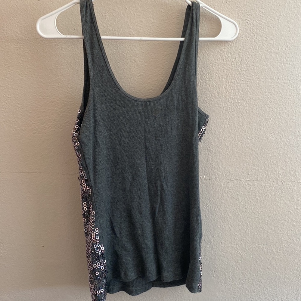 Festive Silver Tank Top , Size Small - Picture 5 of 5